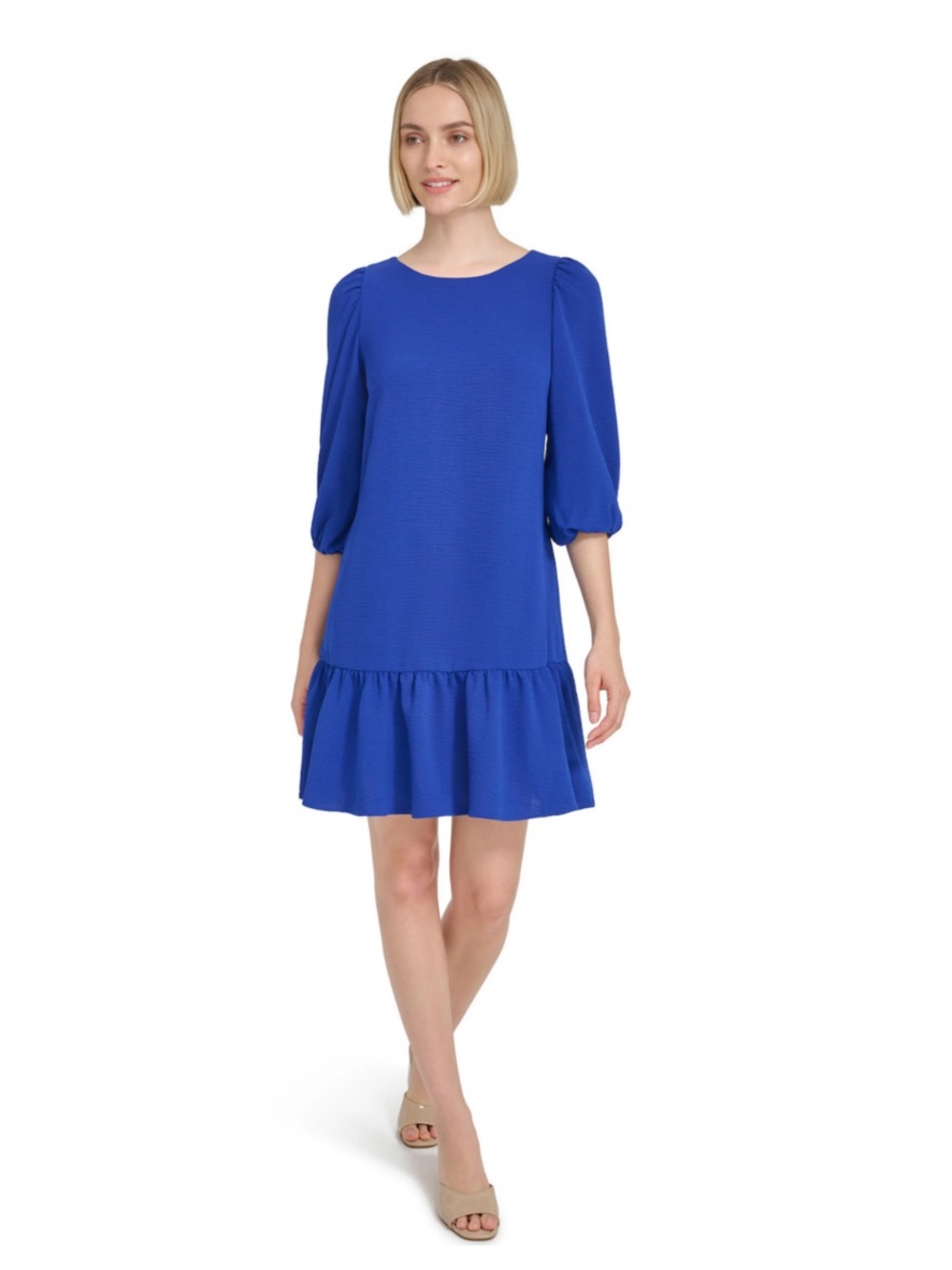 Harper Rose Ultramarine Balloon Sleeve Shift Dress Back Zipper Women’s Size 10